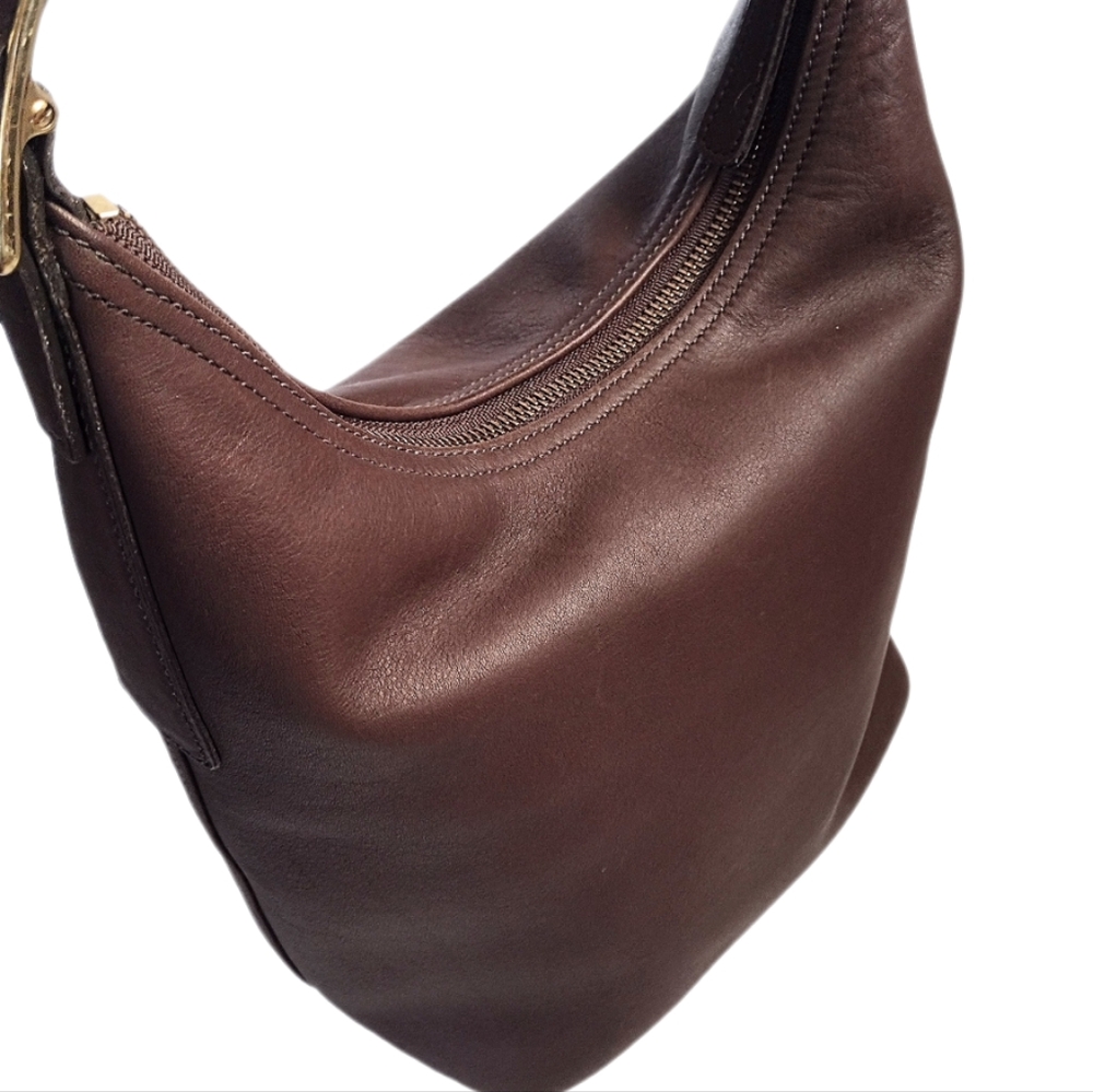 😍 Vintage Y2K Coach Legacy West Mahogany Brown Leather Hobo Bucket Shoulder Bag - Picture 5 of 12